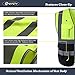 JKSafety 7 Pockets High Visibility Zipper Front Safety Vest With Reflective Strips.Meets ANSI/ISEA Standards(130-Yellow-Black M)