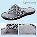 HomeTop Women’s Leopard Memory Foam Spa Thong Flip Flops Indoor House Slippers (9-10 B(M) US, Leopard/Gray)