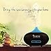 Purest Naturals Diffusers for Essential Oils, 100ml Mini Aroma Cool Mist Humidifiers for Bedroom, Home, Study, Office, Spa & Baby Nursery, Auto Shut-Off and 7 Color Led Night Lights (Dark Brown)