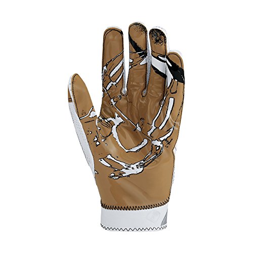 Nike Superbad 4.0 Football Gloves (White, Gold, Medium) Sporting Goods