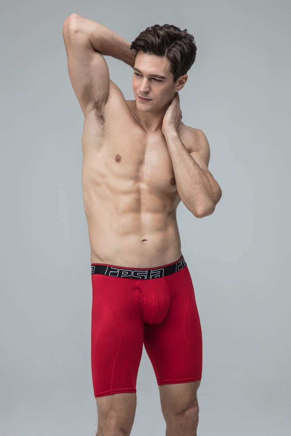 TSLA 2 Pack Men's Relaxed Stretch Cool Dry Performance Brief Mesh Underwear Trunk: Clothing