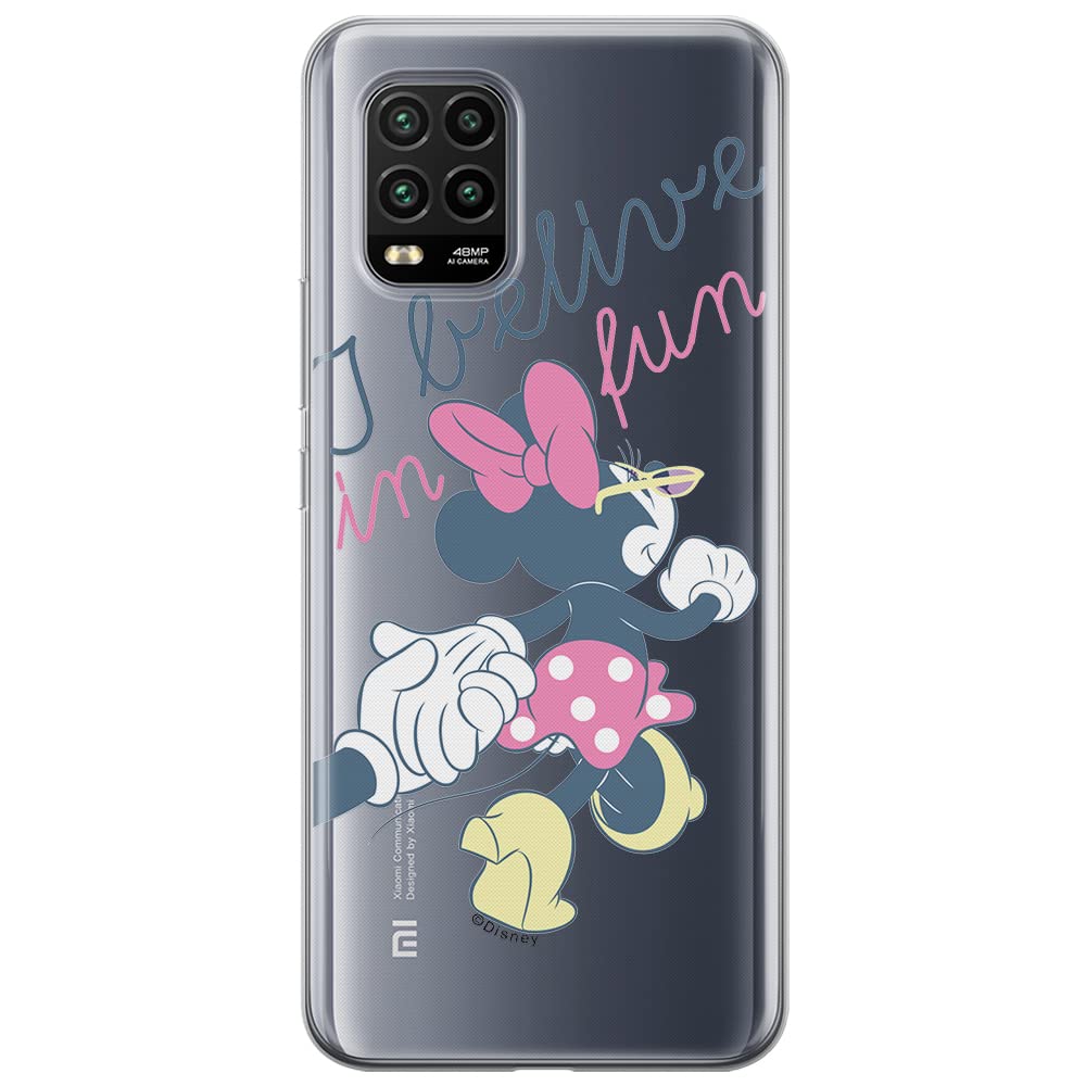 ERT GROUP mobile phone case for Xiaomi MI 10 LITE original and officially Licensed Disney pattern Minnie 005 optimally adapted to the shape of the mobile phone, partially transparent — image 1