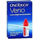 OneTouch Verio Level 4 (High) Control Solution - 1 Vial, Pack of 2