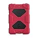 ACEGUARDER Apple Ipad Mini 2 Mini 1&2 Case Waterproof Rainproof Shockproof Kids Proof Case for Ipad Mini 2 Mini 1&2(Gifts Outdoor Carabiner + Whistle + Handwritten Touch Pen) (RED/BLACK)