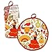Tortilla Warmer 12” – Insulated, Microwaveable Fabric Pouch by Cameron’s Products – Keeps Tortillas Heated for up to One Hour (Fiesta Design)