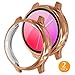 Tensea [2Pack] Compatible with Samsung Galaxy Watch Active 2 Screen Protector Case 40mm, Bumper Full Around Cover for Samsung Galaxy Watch Active2 40 (Rose Gold, 40mm)