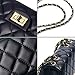 Women Quilted Crossbody Bag Girls Side Purse and Shoulder Handbags Designer Clutch with Chain Evening Bag