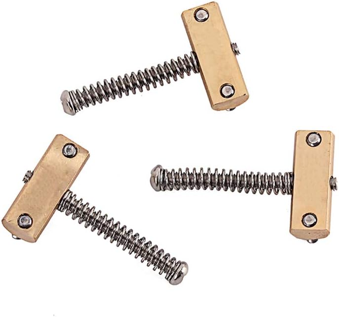 Alnicov Guitar Compensated Bridge Brass Saddles Set (3Pcs) - Image 5