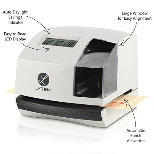 Lathem 100E MultiFunction Electronic Time Clock and Document Stamp