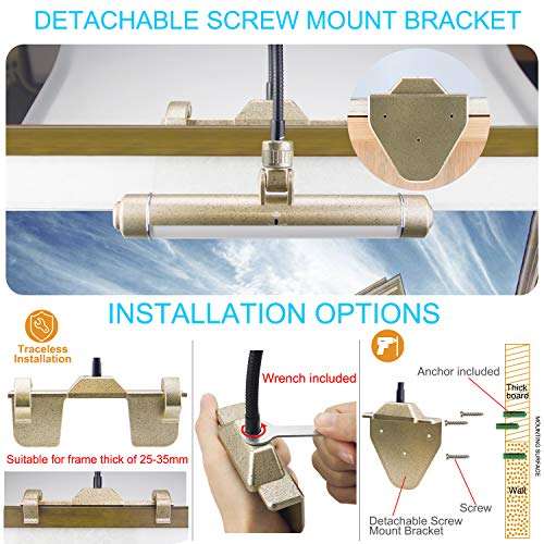 HONWELL Painting Lights Cordless, Dartboard Light with Remote