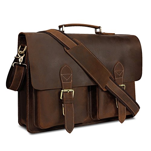 Top 10 Best Men's Briefcases Leather - Best of 2018 Reviews | No Place ...