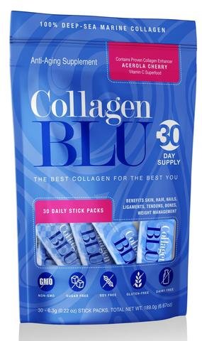 Collagen blu - marine collagen peptide stick packs (30-…