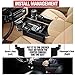 KMMOTORS Coin Box Console Organizer - Black Side Pocket Seat Gap Filler With Cupholder (Black, Driver side, with Cupholder)