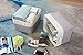 DECOMOMO Foldable Storage Bin Collapsible Sturdy Cationic Fabric Storage Basket Cube W/Handles for Organizing Shelf Nursery Home Closet (Jumbo - 19.7 x 15.8 x 11.8) (Grey, Extra Large - 3 Pack)