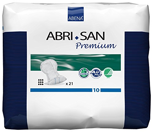 Abena Abri-San Premium Incontinence Pads, Size 10 - Extra, 21 Count
