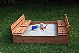 Naomi Home Kids Cedar Sandbox, Wooden Sandbox with