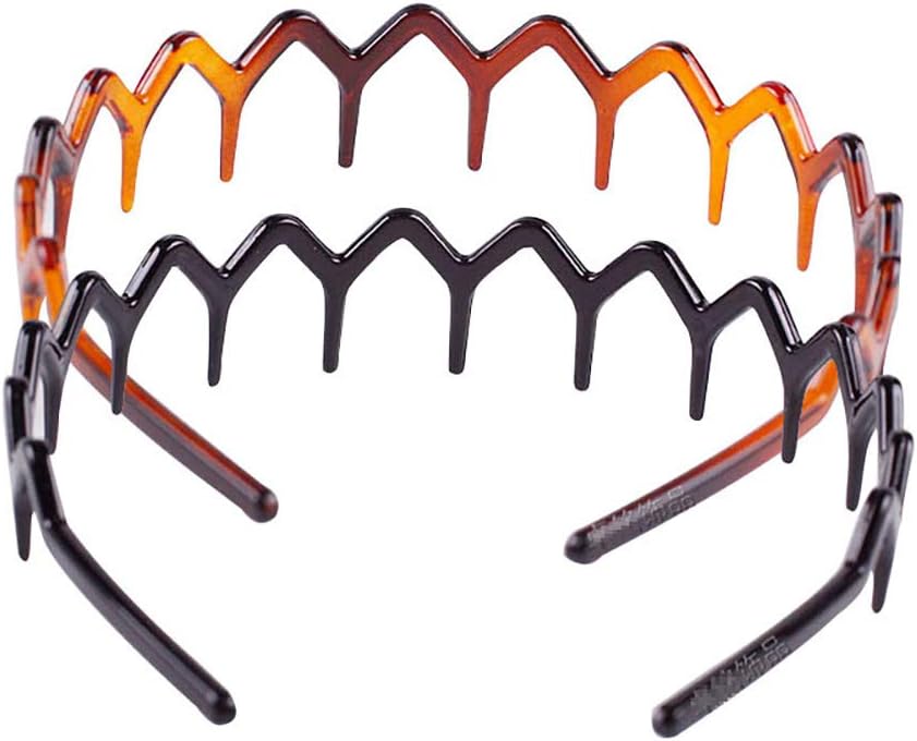 Set of 8 Unisex Hard Plastic Sharks Tooth Headband Hair Comb High-grade Headwear Hairband Hair Hoop (A#) - Image 4