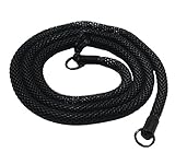 AMDXD Jewelry Titanium Stainless Steel Thin Cord Chain Necklace Lace Mesh Black Length 46CM Width 0.3CM