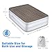 Etekcity Queen Size Air Mattress Blow Up Bed Inflatable Mattress Raised Airbed with Built in Pump for Guest, Camping, Height 22