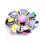 TOYK fidget toys,spinner fidget toys The Anti-Anxiety 360 Spinner Helps Focusing Toys [3D Figit] Premium Quality EDC Focus Toy for Kids & Adults - Stress Reducer Relieves ADHD Anxiety (Colorful-03)