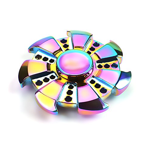 TOYK fidget toys,spinner fidget toys The Anti-Anxiety 360 Spinner Helps Focusing Toys [3D Figit] Premium Quality EDC Focus Toy for Kids & Adults - Stress Reducer Relieves ADHD Anxiety (Colorful-03)