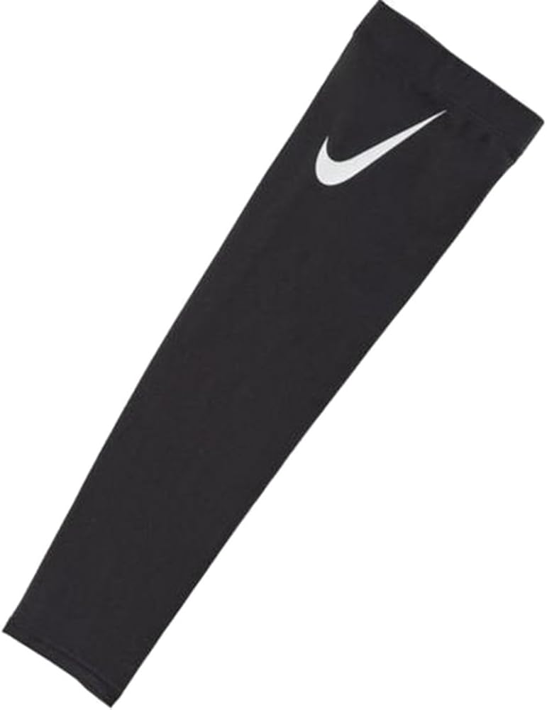 NIKE Pro Adult Dri-FIT 3.0 Arm Sleeves (Black/White, Small/Medium) : Clothing