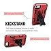 XIQI Compatible with iPhone 7 Case iPhone 8 Case with Kickstand Anti-Slip Shockproof Impact Defender Heavy Duty Amror Hybrid Slim Dual Layer Case Cover for iPhone 7 / iPhone 8 4.7 inch Case,Red Black