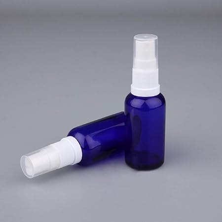 Amazon Winkine スプレータイプボトル 容器の遮光瓶 ガラス 硝子 100ml 2本セット 青 ミスト 手作りコスメ化粧品などの詰め替えや 旅行 アルコール エタノール 小分け保存容器 Winkine ビューティー 通販