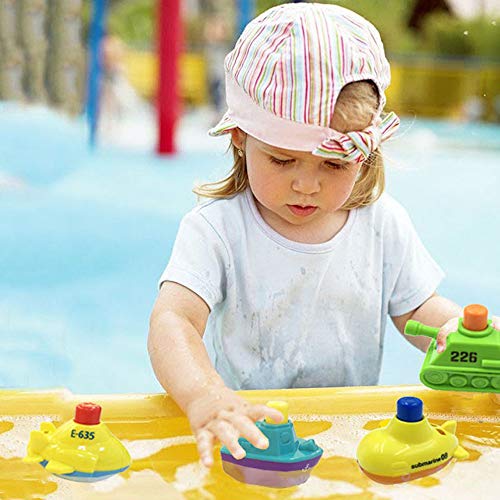 image for MOLICUI-Bath-Bathtub-Toys-Boats for Toddlers Squirts Floating Bath Tub