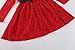 Bonny Billy Girls Long Sleeve Midi Lace Christmas Dress with Bow Sash 5-6 Years Red