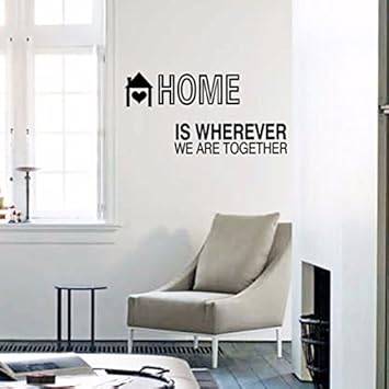 Schwarze Buchstaben Konnen Entfernt Werden Und An Die Wand Papier Home Schlafzimmer Bett Tv Wand Dekoration 108 15 Cm Wand Befestigen Amazon De Kuche Haushalt