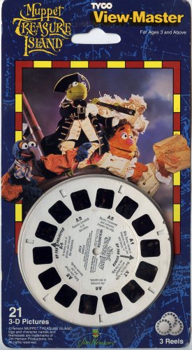 ViewMaster MUPPET TREASURE ISLAND - 3Reels, 21 3D images - NEW on Card