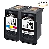 Valuetoner Remanufactured Ink Cartridge Replacement for Canon PG-240XL CL-241XL High Yield 5206B005 5206B001 5208B001 for Pixma MG3620 MX432 MX532 MG3520 MX452 MX512 (1 Black, 1 Color, 2 Pack)