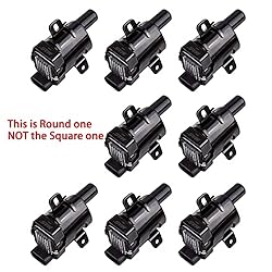 MAS Set of 8 Round Ignition Coils Pack Compatible