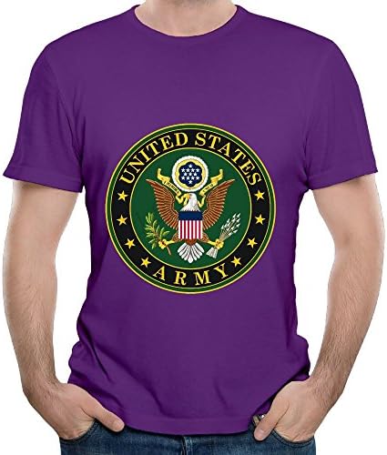 Eijudge Army Badge Men's Short Sleeves Solid T-shirt