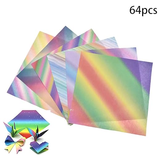 64 Hojas Origami Papel Cielo Origami Conjunto De Papel