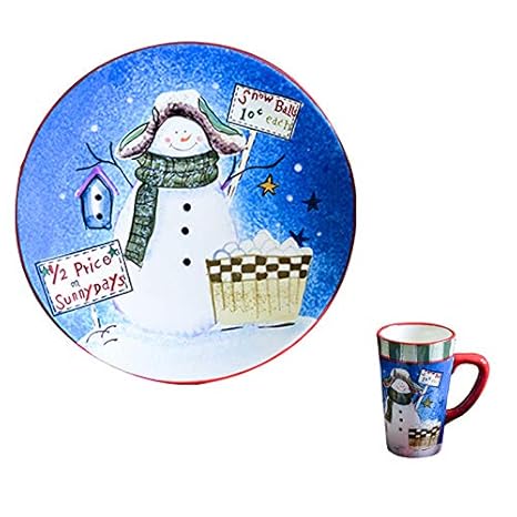 Amazon.com: Plato de cerámica de Navidad creativa dibujos ...