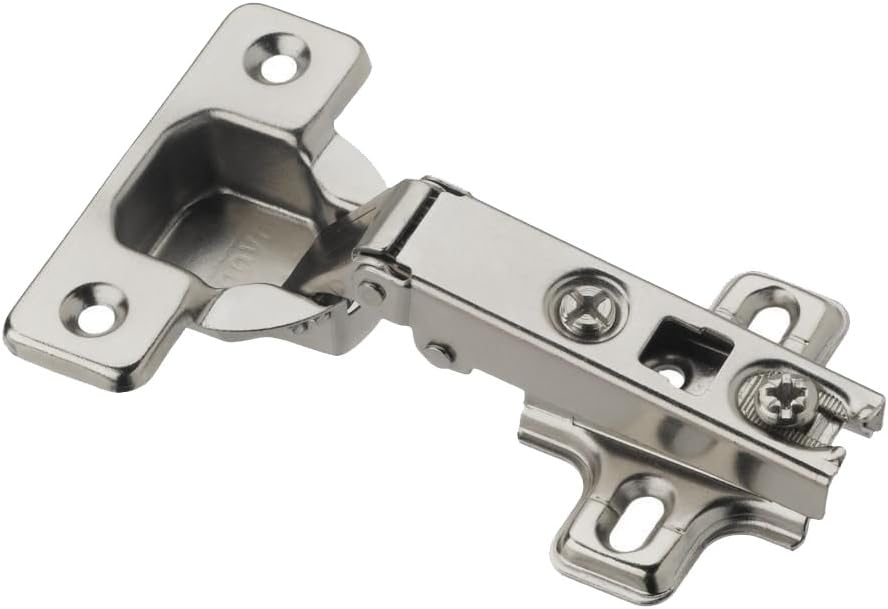OMIdeas 10-Pack 35mm 110° Nickel Plated Steel Recessed/Mortised Cabinet Hinge
