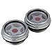 BQLZR Silver Tone 26mm Dia G3/4 Male Threaded Metal Air Compressor Oil Level Sight Glass Window Pack of 2