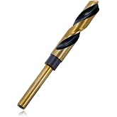 Clofiak 5/8 Inch Drill Bit, Metal Cobalt, Reduced Shank | High Speed Steel 4341, for Hardened Steel Metal Alloy and Building Engineering Woodworking DIY Projects
