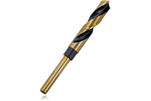Clofiak 5/8 Inch Drill Bit, Metal Cobalt Drill Bit, Reduced Shank Drill Bit, High Speed Steel 4341 for Hardened Steel Metal Alloy and Building Engineering Woodworking DIY Projects