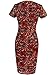 VfEmage Womens Sexy Vintage Floral Flower Print Casual Party Sheath Dress