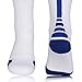 [5 Pairs]Men's Sports Socks Basketball Football Athletic Crew by JiYe, Assorted Colors, Shoe Size:Mens 6-10 Womens 7-11