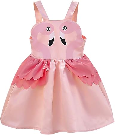 girls flamingo dress