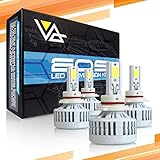 Optix P.RA 3-Sided EOS 9005 + 9006 LED Headlight Bulbs - Low Beam + High Beam - Complete Conversion Kit - 6000K Cool White