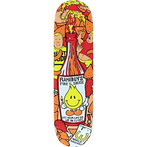 World Industries Flameboy Fire Sauce Skateboard Deck -8.0 Deck ONLY