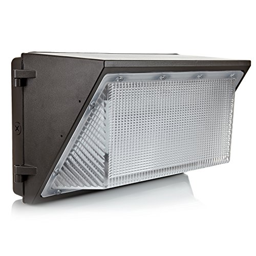 HyperSelect LED 120W Wall Pack Light, Hyperikon, HPS/HID Replacement, 5000K (Crystal White Glow), 9600 lumen, UL Listed