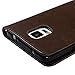 MOLLYCOOCLE Note 4 Case, Galaxy Note 4 Case Natural Luxury Brown Stand Wallet Purse Credit Card Holders Design Flip Folio TPU Soft Bumper PU Leather Ultra Slim Fit Cover for Samsung Galaxy Note 4