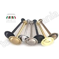 Fermatenda Da Parete In Ottone – Gancio Per Tende, Lunghezza 12 Cm, Finitura Oro Lucido, Made In Italy