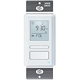 Ortis 7 Day Programmable in-Wall Timer Switch, Sunrise/Sunset Automatic Control and Random Security Mode, Digital Light Switch Timer Indoor with LCD Display for Lights/Fans, Neutral Wire Required